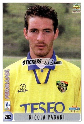 Sticker M. Bonfiglio / N. Pagani - Calcio 1999-2000 n. 282 - Mundicromo