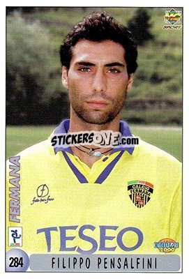 Cromo F. De Sanzio / F. Pensalfini - Calcio 1999-2000 - Mundicromo