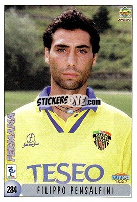 Sticker F. De Sanzio / F. Pensalfini - Calcio 1999-2000 n. 284 - Mundicromo