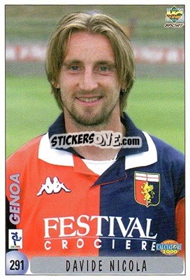 Sticker R. Boisfer / D. Nicola - Calcio 1999-2000 n. 291 - Mundicromo