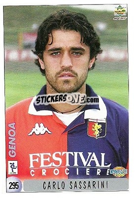 Sticker C. Francioso / C. Sassarini - Calcio 1999-2000 n. 295 - Mundicromo