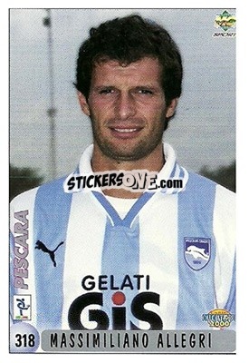 Sticker M. Allegri / M. Rossi - Calcio 1999-2000 n. 318 - Mundicromo