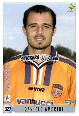 Sticker D. Amerini / F. Fioretti - Calcio 1999-2000 n. 327 - Mundicromo