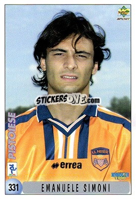 Sticker D. Bianchini / E. Simoni - Calcio 1999-2000 n. 331 - Mundicromo