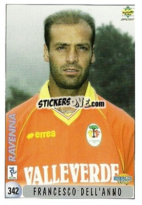 Sticker F. Dell'anno / Checklist - Calcio 1999-2000 n. 342 - Mundicromo