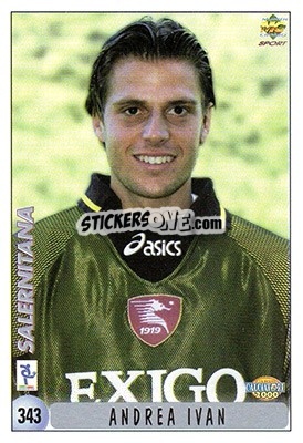 Sticker A. Ivan / D. Di Michele - Calcio 1999-2000 n. 343 - Mundicromo