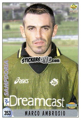 Cromo M. Ambrosio / F. Palmieri - Calcio 1999-2000 - Mundicromo