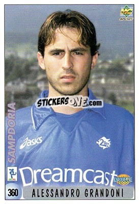 Sticker A. Grandoni / Checklist - Calcio 1999-2000 - Mundicromo