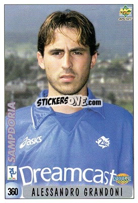 Sticker A. Grandoni / Checklist - Calcio 1999-2000 n. 360 - Mundicromo