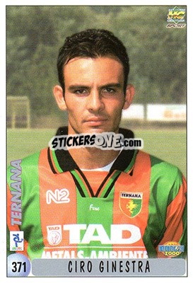 Sticker P. Fabbri / C. Ginestra - Calcio 1999-2000 n. 371 - Mundicromo