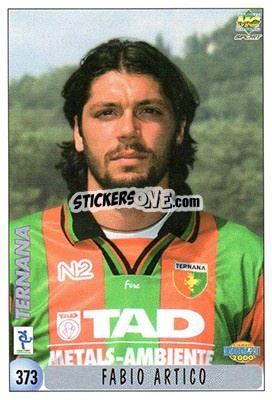 Sticker F. Artico / S. Lucci - Calcio 1999-2000 n. 373 - Mundicromo