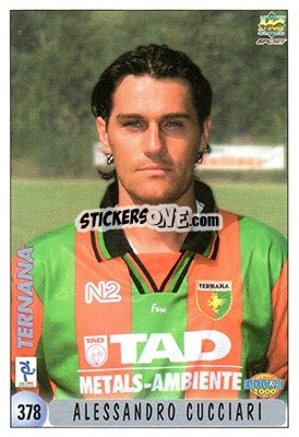 Sticker A. Cucciari / Checklist - Calcio 1999-2000 n. 378 - Mundicromo