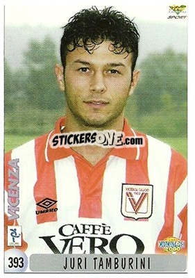 Sticker C. Biancone / J. Tamburini - Calcio 1999-2000 n. 393 - Mundicromo