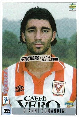 Sticker G. Comandini / L. Zauli - Calcio 1999-2000 n. 395 - Mundicromo