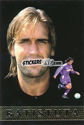 Sticker G. O. Batistuta - Calcio 1999-2000 n. 404 - Mundicromo