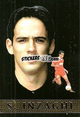 Sticker S. Inzaghi - Calcio 1999-2000 - Mundicromo