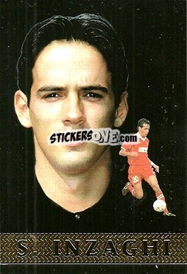 Sticker S. Inzaghi - Calcio 1999-2000 n. 416 - Mundicromo