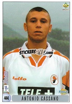 Sticker A. Cassano / H. Enninaya - Calcio 1999-2000 n. 444 - Mundicromo