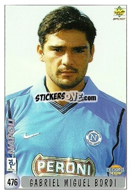 Sticker F. Baldini / G. M. Bordi - Calcio 1999-2000 n. 476 - Mundicromo