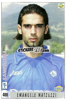 Sticker S. Sinagra / E. Matzuzzi - Calcio 1999-2000 n. 488 - Mundicromo