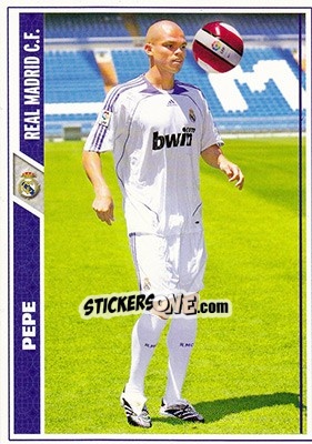Sticker Pepe - Las Fichas De La Liga 2007-2008 - Mundicromo