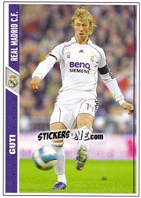 Figurina Guti - Las Fichas De La Liga 2007-2008 n. 17 - Mundicromo