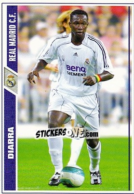 Cromo Mahamadou Diarra - Las Fichas De La Liga 2007-2008 - Mundicromo