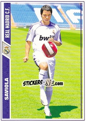 Sticker Saviola - Las Fichas De La Liga 2007-2008 - Mundicromo