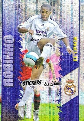 Sticker Robinho - Las Fichas De La Liga 2007-2008 n. 26sv - Mundicromo