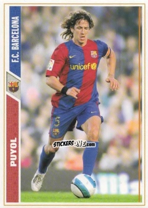 Sticker Puyol - Las Fichas De La Liga 2007-2008 n. 36 - Mundicromo