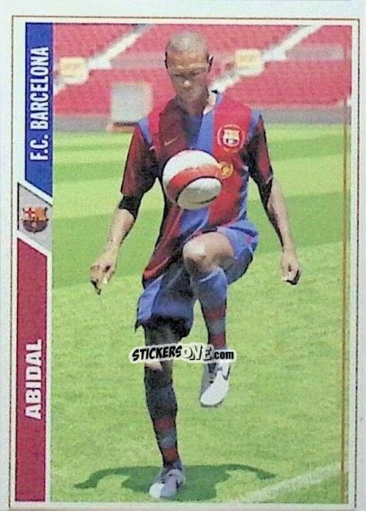 Sticker Abidal - Las Fichas De La Liga 2007-2008 n. 39 - Mundicromo