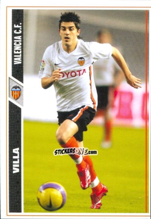 Cromo Villa - Las Fichas De La Liga 2007-2008 n. 104 - Mundicromo