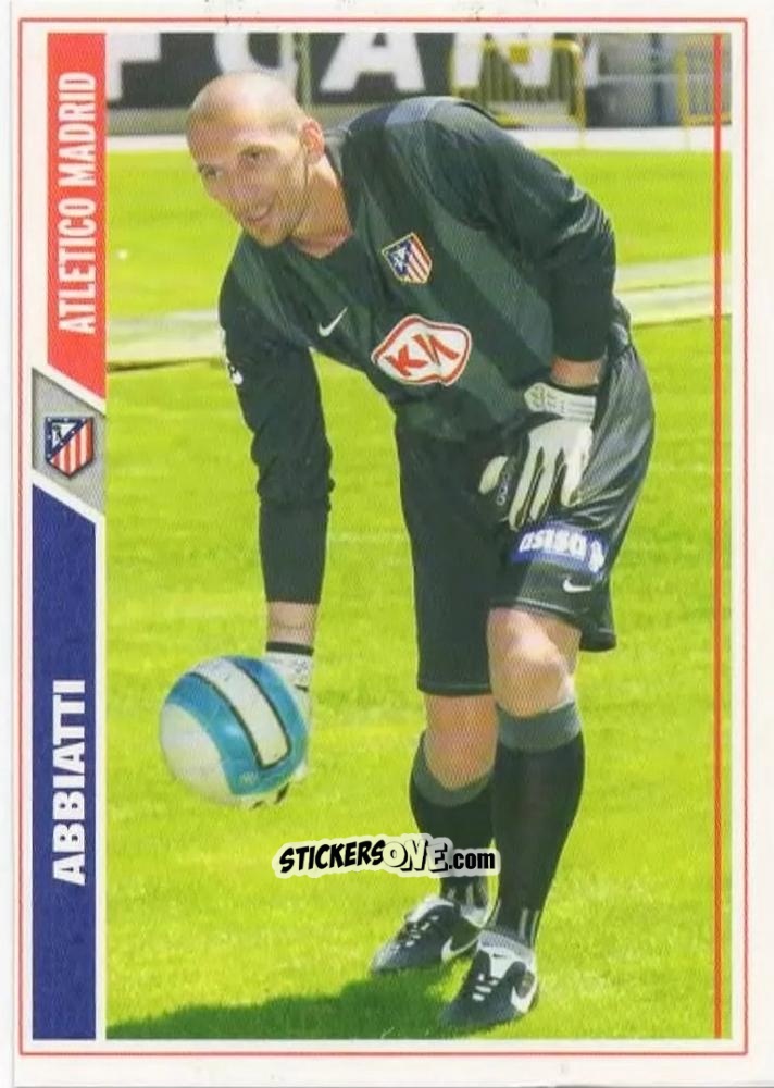 Sticker Abbiati - Las Fichas De La Liga 2007-2008 n. 168 - Mundicromo