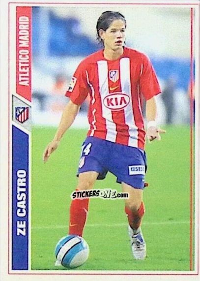 Sticker Ze Castro - Las Fichas De La Liga 2007-2008 n. 174 - Mundicromo