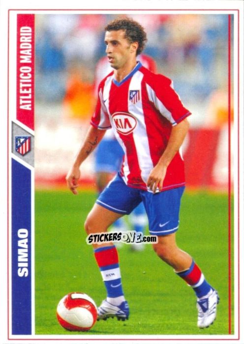 Sticker Simao - Las Fichas De La Liga 2007-2008 n. 176 - Mundicromo