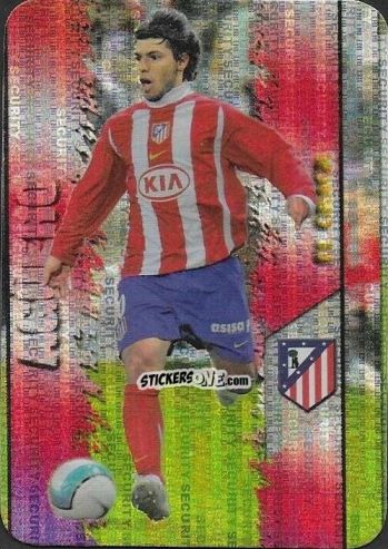 Cromo Agüero - Las Fichas De La Liga 2007-2008 n. 188sv - Mundicromo