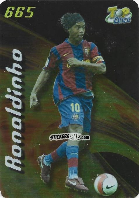 Cromo Ronaldinho - Las Fichas De La Liga 2007-2008 n. 665 - Mundicromo