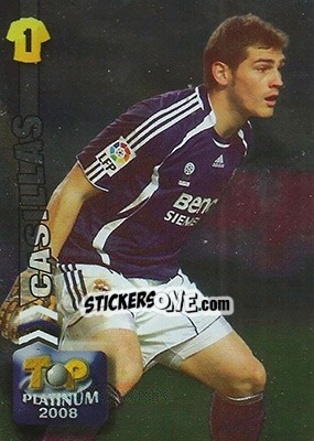 Sticker Casillas - Las Fichas De La Liga 2007-2008 n. 667b - Mundicromo