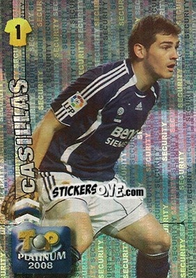 Figurina Casillas - Las Fichas De La Liga 2007-2008 - Mundicromo