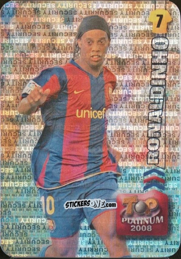 Cromo Ronaldinho - Las Fichas De La Liga 2007-2008 n. 722sh - Mundicromo
