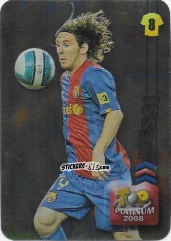 Cromo Messi - Las Fichas De La Liga 2007-2008 n. 758 - Mundicromo