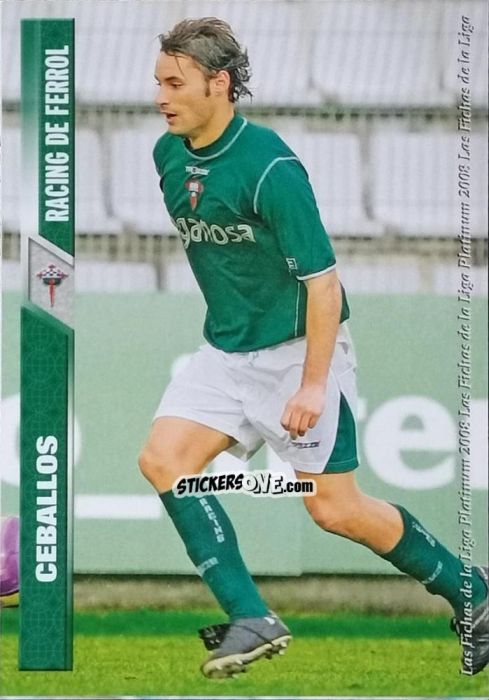 Sticker Ceballos - Las Fichas De La Liga 2007-2008 n. 1096 - Mundicromo