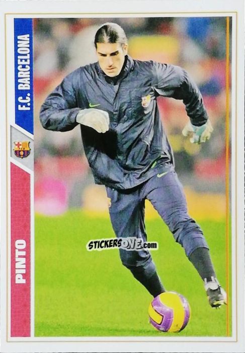 Sticker Pinto - Las Fichas De La Liga 2007-2008 n. 1163 - Mundicromo