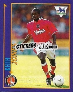 Sticker Keith Jones - English Premier League 1998-1999. Kick off - Merlin