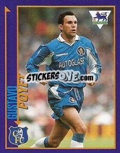 Sticker Gustavo Poyet - English Premier League 1998-1999. Kick off - Merlin