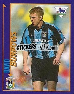 Cromo David Burrows - English Premier League 1998-1999. Kick off - Merlin