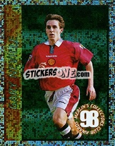 Sticker Gary Neville - English Premier League 1998-1999. Kick off - Merlin