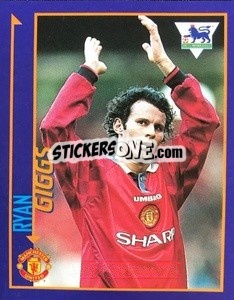 Sticker Ryan Giggs - English Premier League 1998-1999. Kick off - Merlin