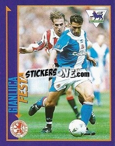 Cromo Gianluca Festa - English Premier League 1998-1999. Kick off - Merlin