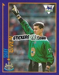 Sticker Shay Given - English Premier League 1998-1999. Kick off n. 134 - Merlin